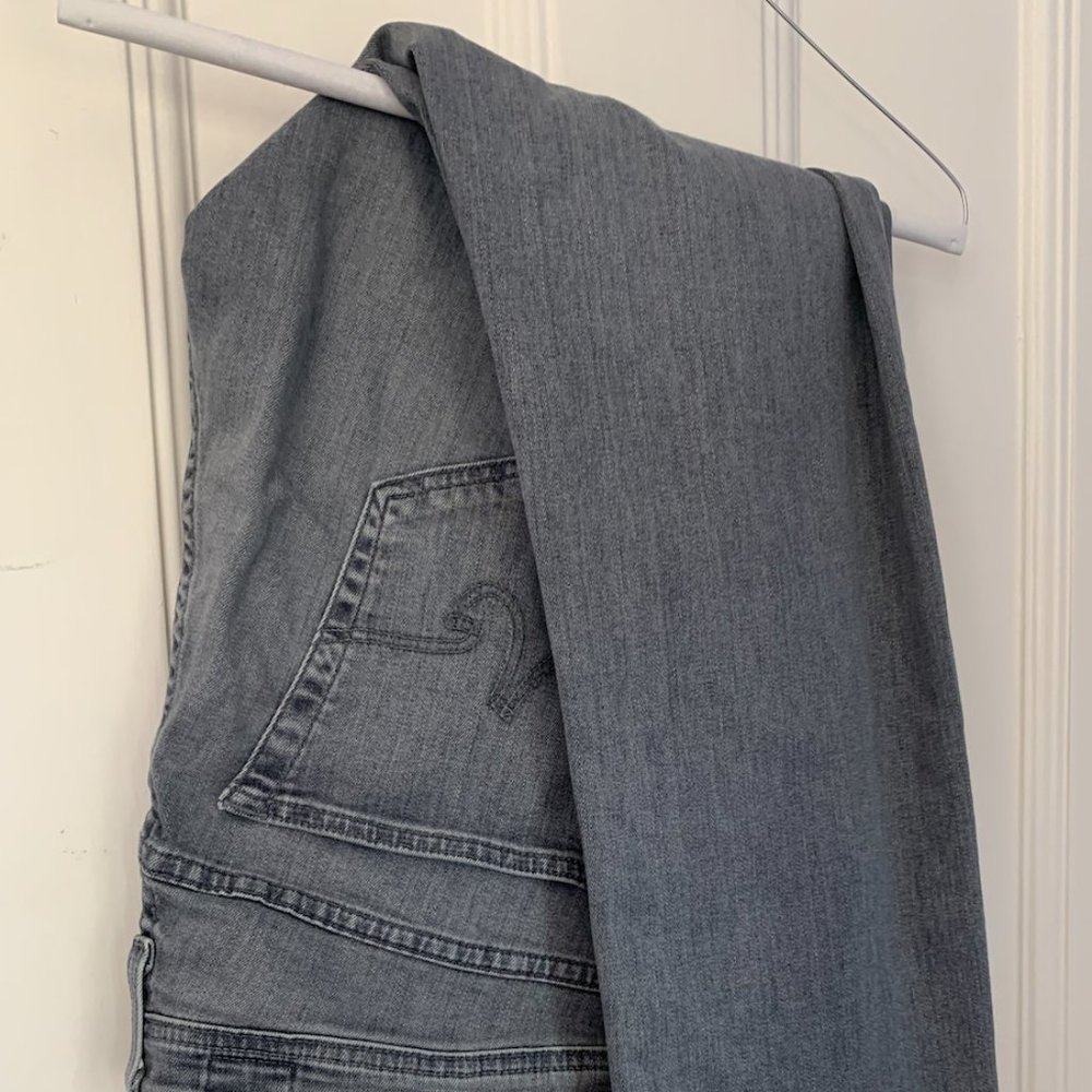 Adriano Goldschmied Men's Grey Straight Leg Jeans 32x33